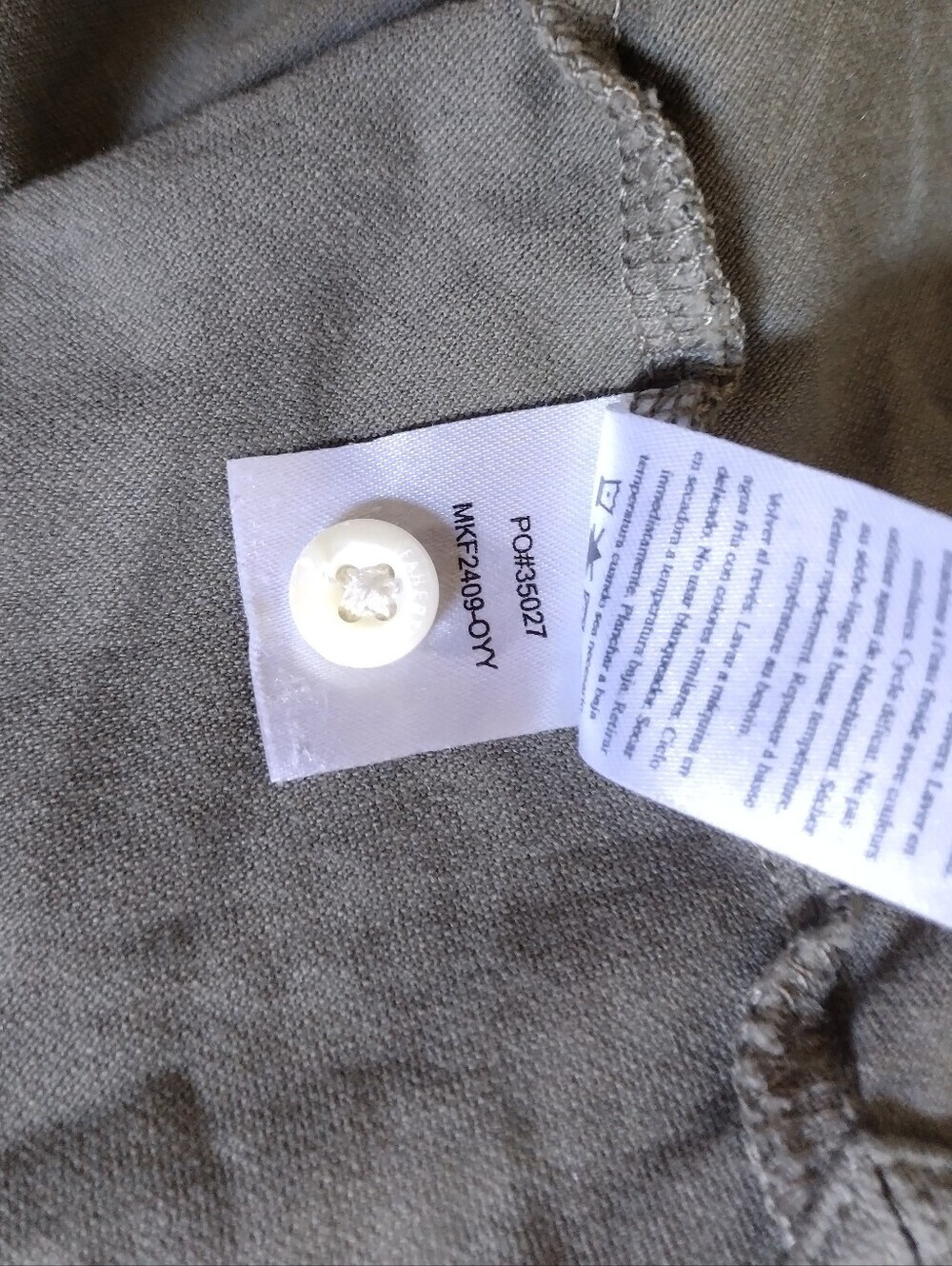 Faherty Reserve Polo Shirt Mens 2XL Sage The Movement Polo Stretch - Picture 6 of 9